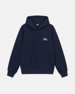 BASIC STÜSSY BLUE HOODIE