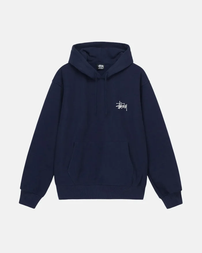 BASIC STÜSSY BLUE HOODIE