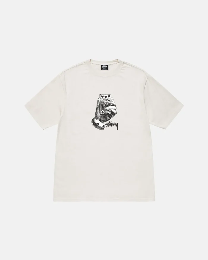 ALL BETS OFF TEE PIGMENT DYED – White